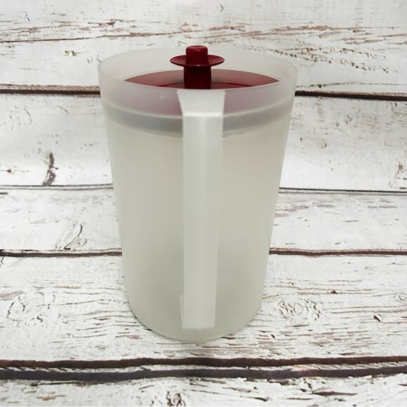 TUPPERWARE Vintage Sheer Frosted Beverage Pitcher - Picture 4 of 7